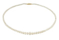 14K Yellow Gold Graduated Freshwater Pearl Strand Necklace