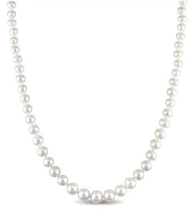 14K Graduated Pearl Strand Necklace | 18"