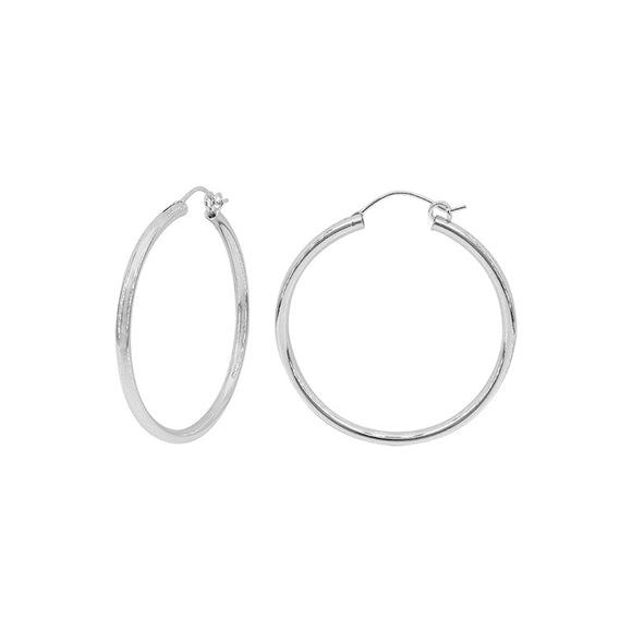 Sterling Silver Hoop Earrings | 15mm