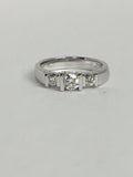 Genuine Diamond Trinity Engagement Ring | 0.48ctw