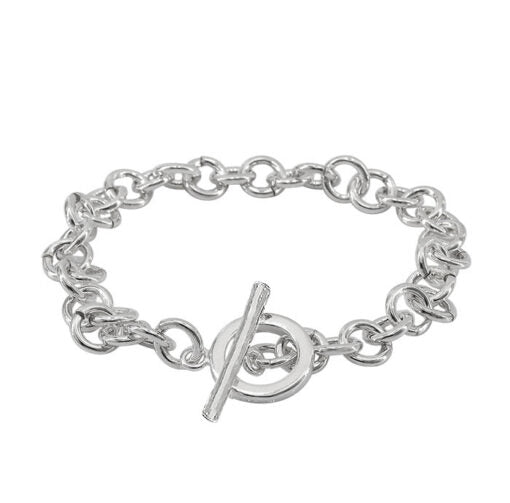 Sterling Silver Loop Bracelet