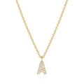 Gold Plated Initial "A" Necklace by Reign