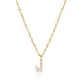 Gold Plated Initial "J" Necklace by Reign