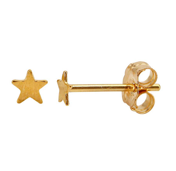 14K Gold Filled Star Stud Earrings