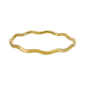14K Gold Filled Wavy Ring | Size 6