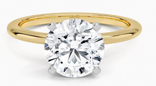 14K Yellow Gold Lab Diamond Engagement Ring 2.01ctw