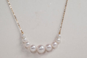 18K Yellow Gold Freshwater Pearl Necklace