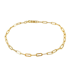 14K Gold Filled Paperclip Bracelet | 7.5"