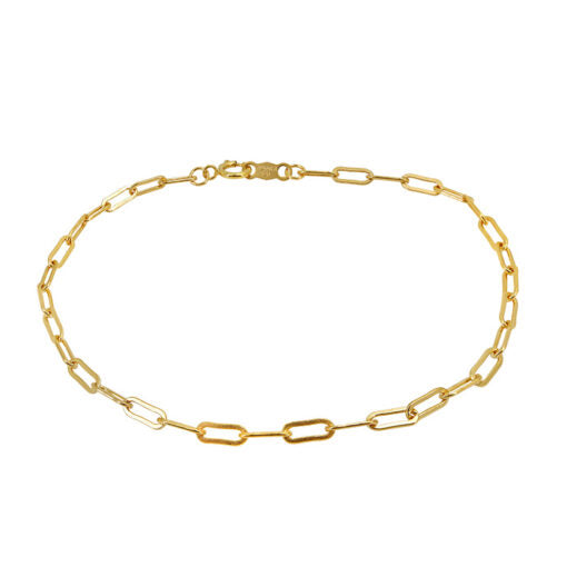 14K Gold Filled Paperclip Bracelet | 7.5