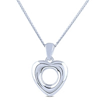 Sterling Silver Heart Pendant | 18"