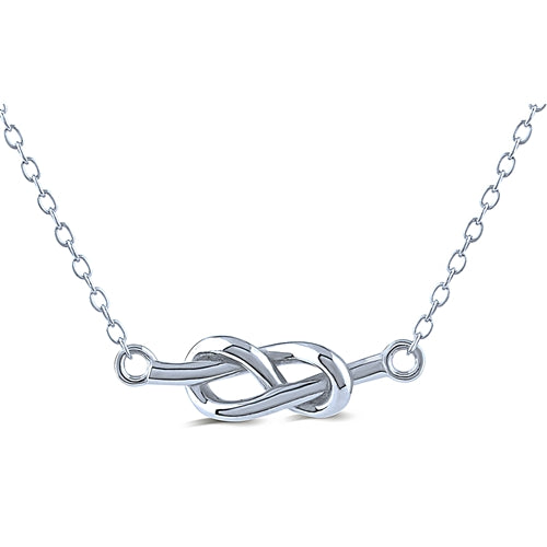 Sterling Silver Infinity Necklace | 16" + 2"
