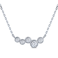 Sterling Silver Cubic Zirconia Necklace | 18"