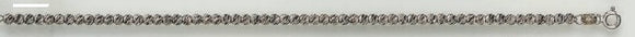10K WG Diamond Cut Ball Braclet