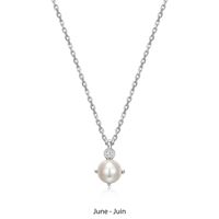Genuine Pearl and Lab Created Diamond Pendant by ELLE