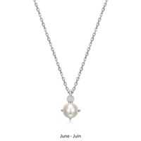 Genuine Pearl and Lab Created Diamond Pendant by ELLE