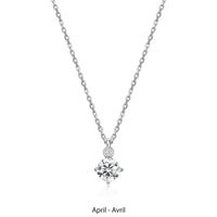 Lab Created Diamond and Moissanite Pendant by ELLE