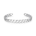 Sterling Silver "Ovation" Cuff Bangle by ELLE