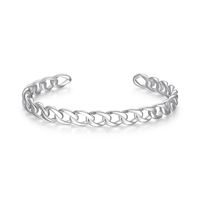 Sterling Silver "Ovation" Cuff Bangle by ELLE