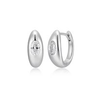 Sterling Silver Huggie Hoop Earrings