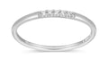 Sterling Silver Lab Diamond Stackable Ring by Monte Luna