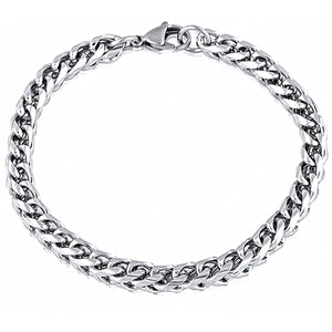 Stainless Steel Heavy Wheat link Bracelet | 8.5"
