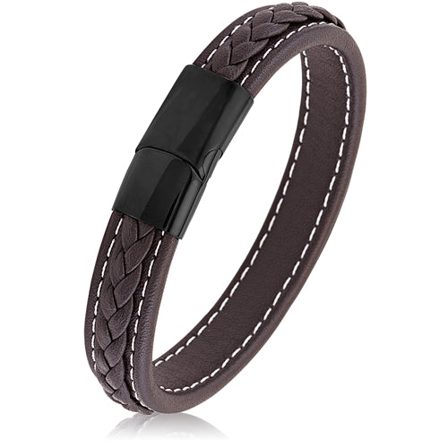 Genuine Brown Leather Bracelet | 9