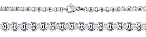 Rounded Stainless Steel Necklace | 20"
