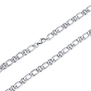 Stainless Steel Figaro Chain | 18"