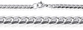 Stainless Silver Curb Chain | 18"