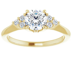 10K Yellow Gold Engagement Ring with .80ct Lab-Grown Diamond