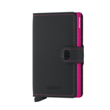 Matte Black & Fuchsia Miniwallet by Secrid