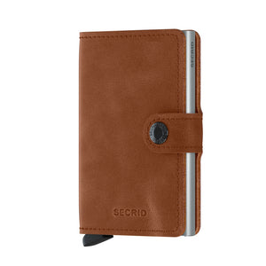 Vintage Cognac Silver Miniwallet by Secrid