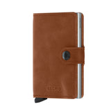 Vintage Cognac Silver Miniwallet by Secrid