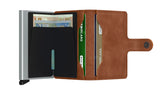 Vintage Cognac Silver Miniwallet by Secrid