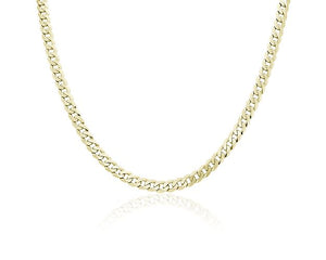 10K Yellow Gold Bevelled Curb link Chain | 20"