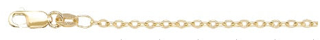 14K Yellow Gold Cable link Chain | 18