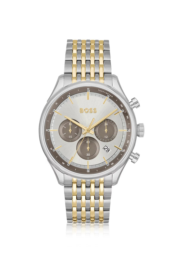 Hugo Boss Chronograph Watch With Two-Tone Effect