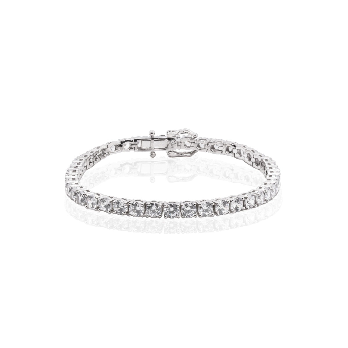 Sterling Silver Cubic Zirconia Tennis Bracelet