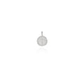 Sterling Silver Diamond Cut Round Cross Pendant