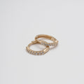 10K Yellow Gold Cubic Zirconia Huggies