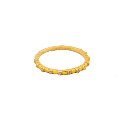 10K Genuine Diamond Stacker Ring