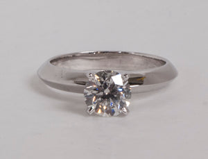 1.13ct Genuine Diamond Solitaire Engagement Ring
