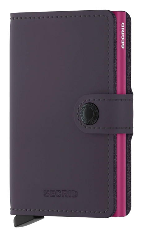 Matte Dark Purple-Fuchsia Miniwallet by Secrid