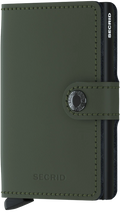 Matte Green-Black Miniwallet by Secrid