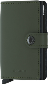 Matte Green-Black Miniwallet by Secrid