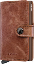 Vintage Cognac Brown Miniwallet by Secrid