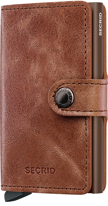 Vintage Cognac Brown Miniwallet by Secrid