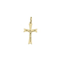 14K Yellow Gold Crucifix Pendant