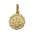 10K Yellow Gold Confirmation Medal Pendant