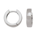 14K White Gold Huggies